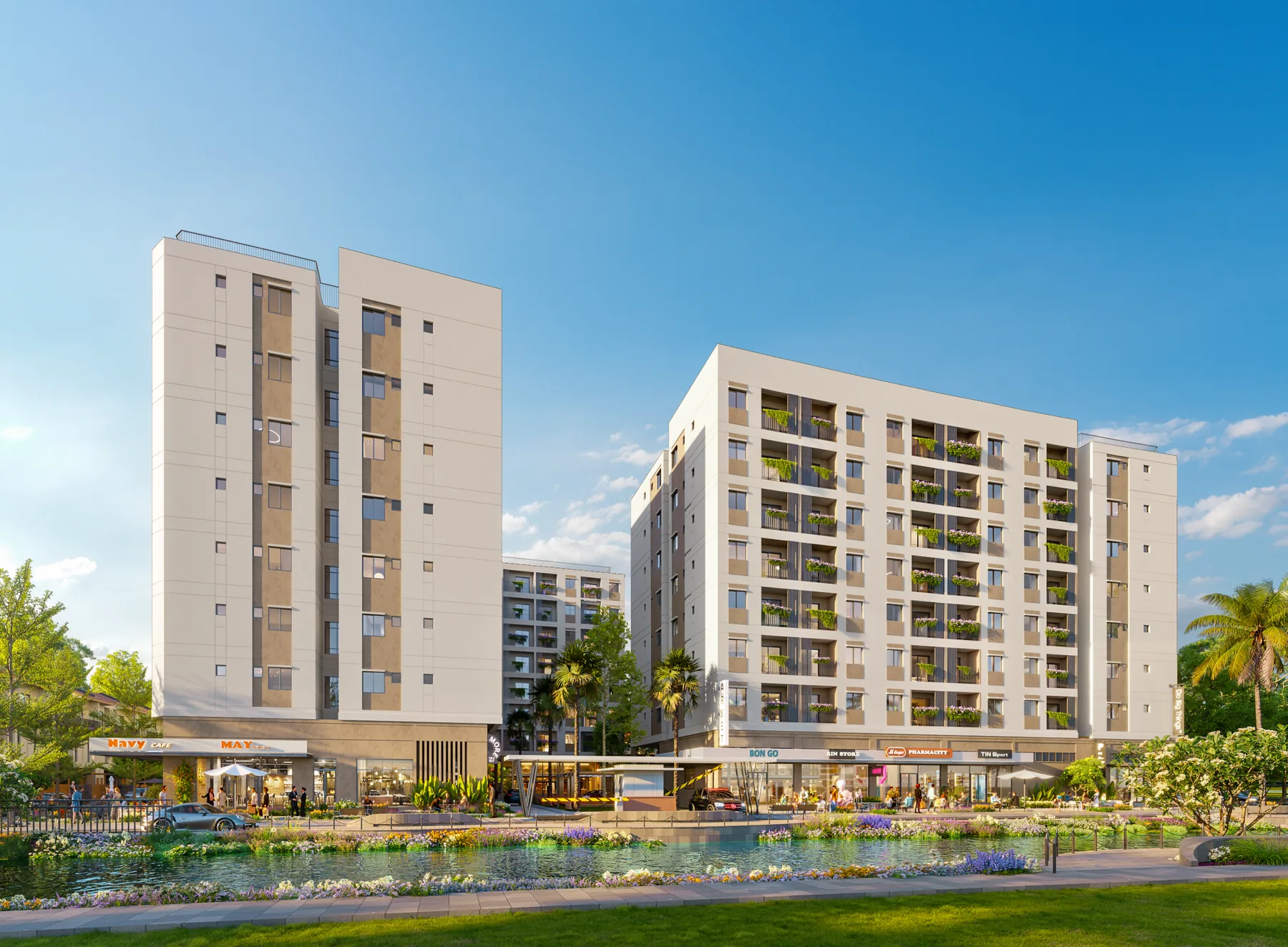 Phối cảnh chung cư nhà ở xã hội La Home