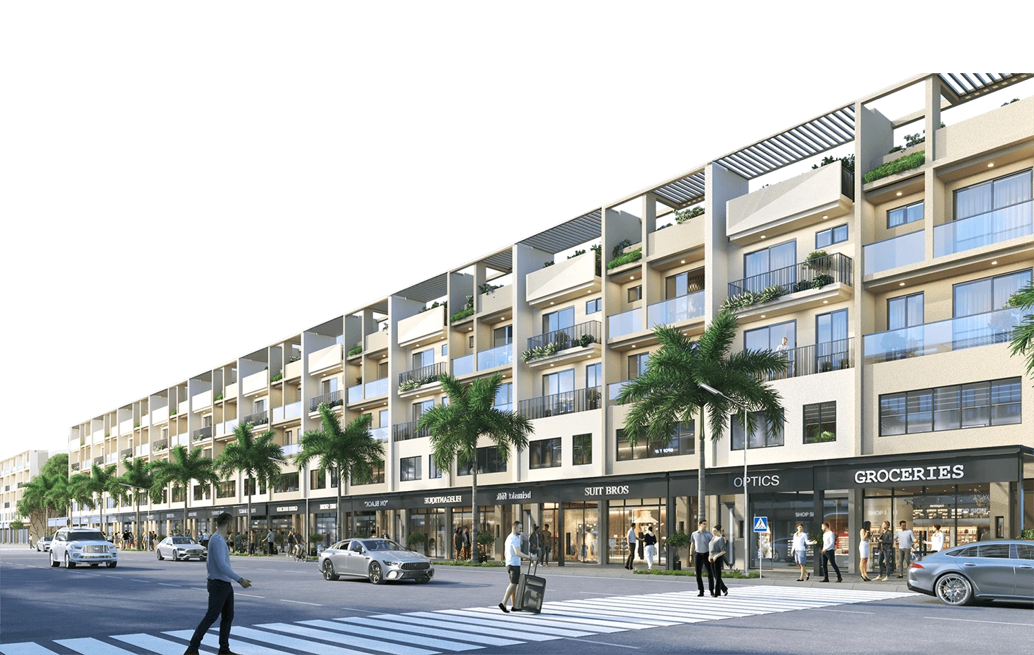 Nhà Phố Thương Mại Lộ Giới 60m